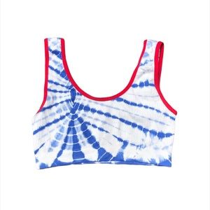 Colsie Americana Tie Dye Bralette Small
